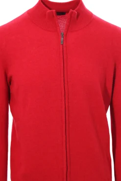 Full zip in lana e cashmere