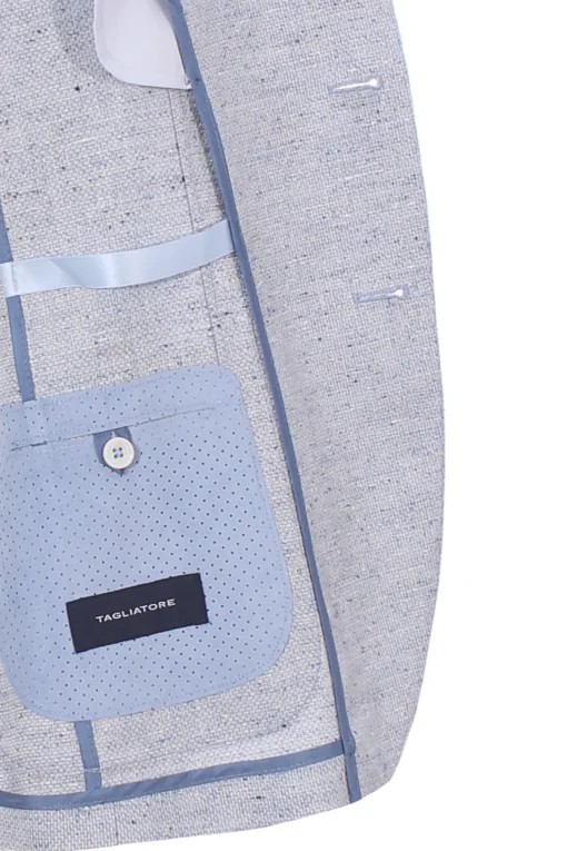 giacca derrick in armatura effetto tweed