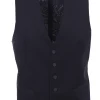 Gilet cerimonia in lana con dettagli raso