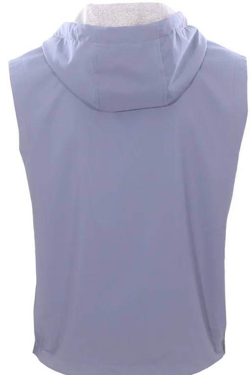 gilet reversibile in tecno cashmere e nylon