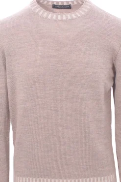 girocollo bordi vanisè in lana merino