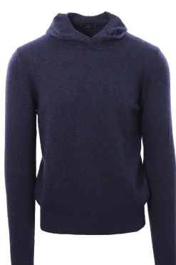 Girocollo cappuccio in lana e cashmere