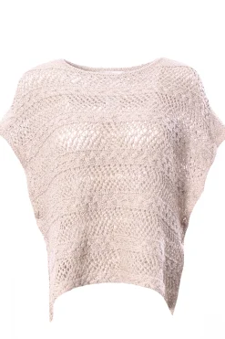 Girocollo con applicazioni paillettes