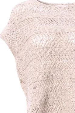 Girocollo con applicazioni paillettes