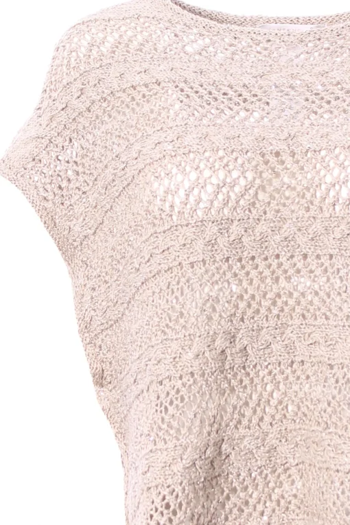 Girocollo con applicazioni paillettes