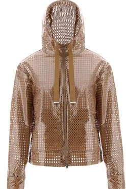 Giubbino in coated lace e gros grain