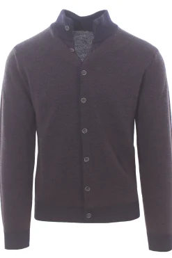 giubbino nido d'ape in lana merino