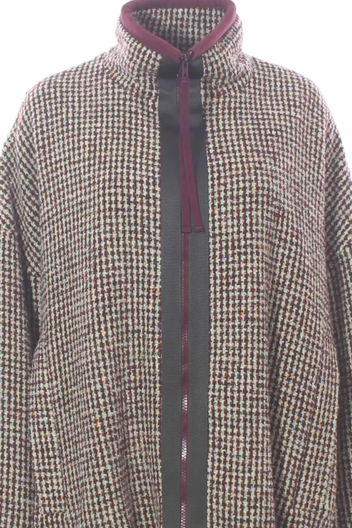 Giubbino vichy con zip