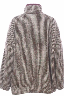 Giubbino vichy con zip