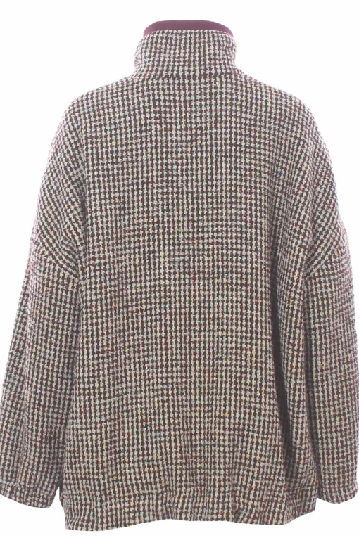 Giubbino vichy con zip