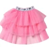 Gonna in tulle con frange