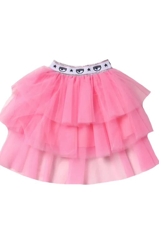 Gonna in tulle con frange