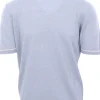 maglia effetto doppio capo in lino