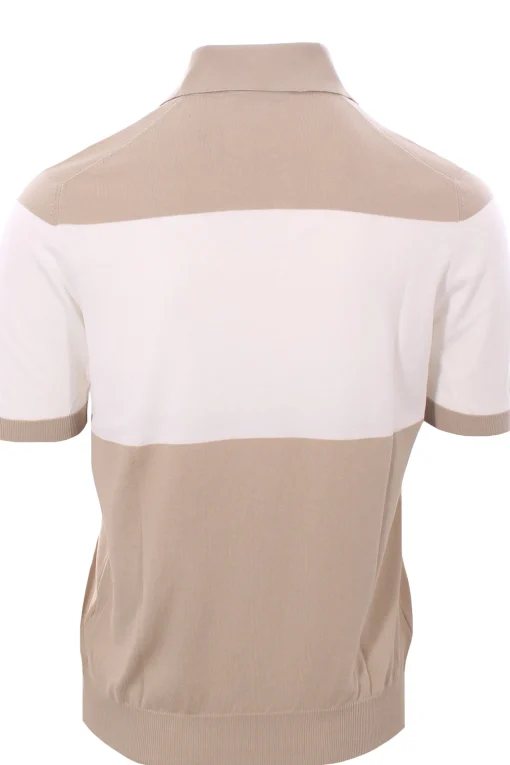 maglia polo bicolor