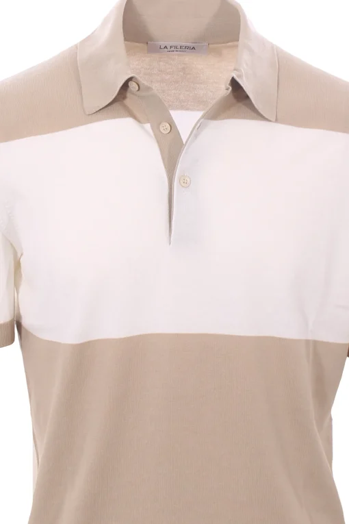 maglia polo bicolor