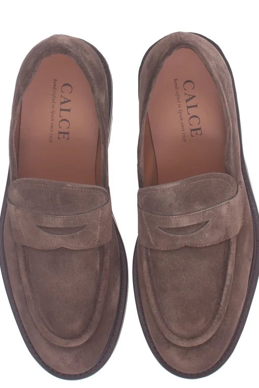 mocassino in camoscio brushed