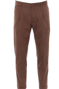pantalone in cotone fustagnato
