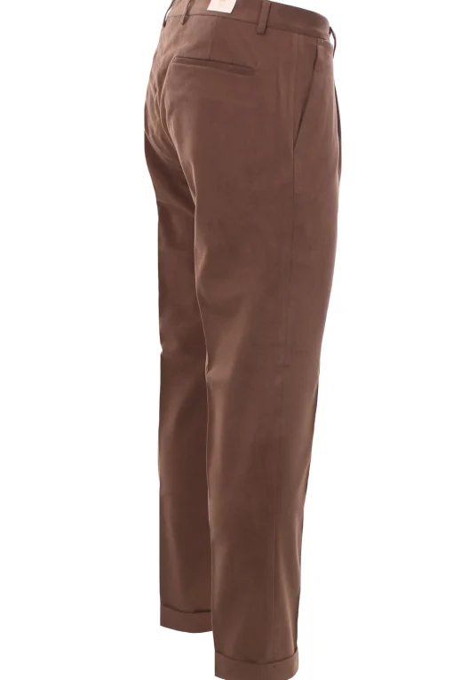 pantalone in cotone fustagnato