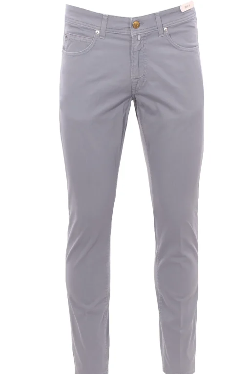 pantalone 5 tasche in cotone stretch
