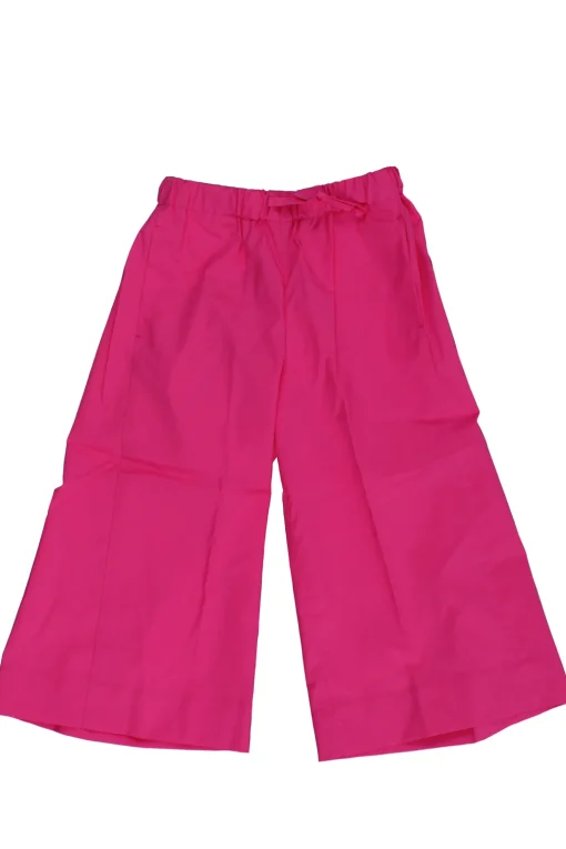 Pantalone a palazzo in cotone stretch