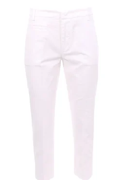 Pantalone ariel in cotone effetto micro nido d'ape