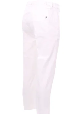 Pantalone ariel in cotone effetto micro nido d'ape