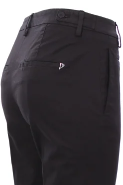 Pantalone ariel in cotone effetto micro nido d'ape