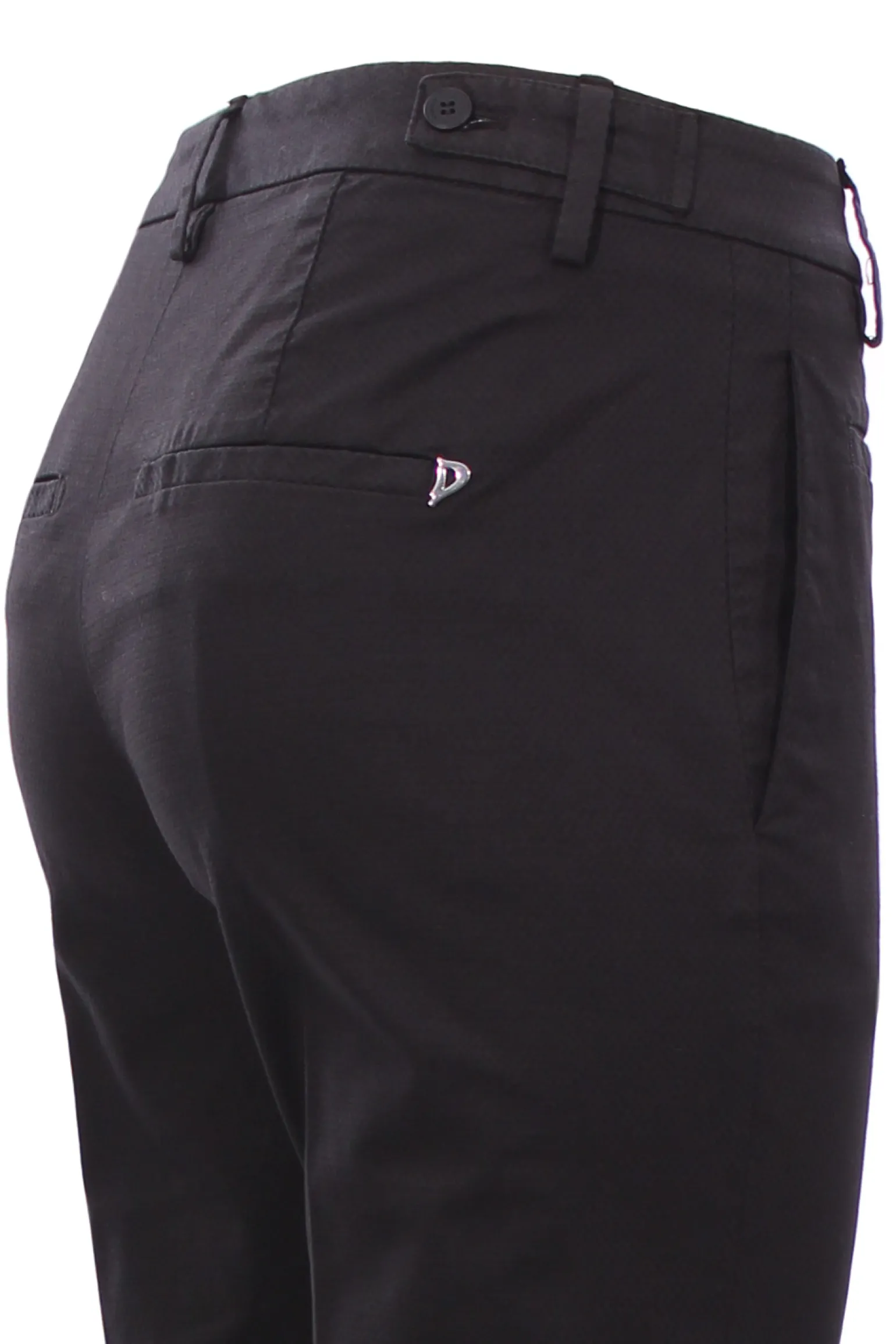 Pantalone ariel in cotone effetto micro nido d'ape