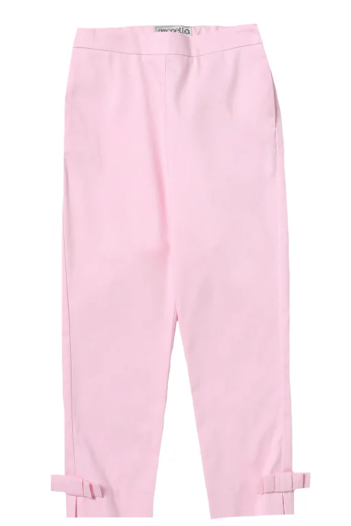 Pantalone capri con fiocchetto