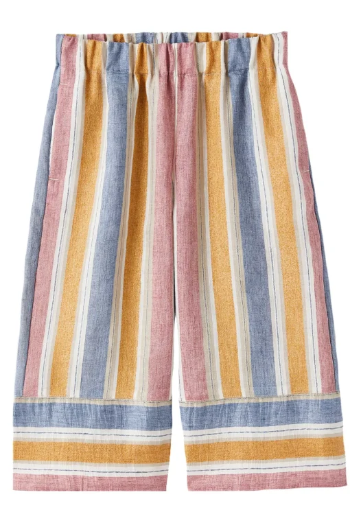 Pantalone capri rigato