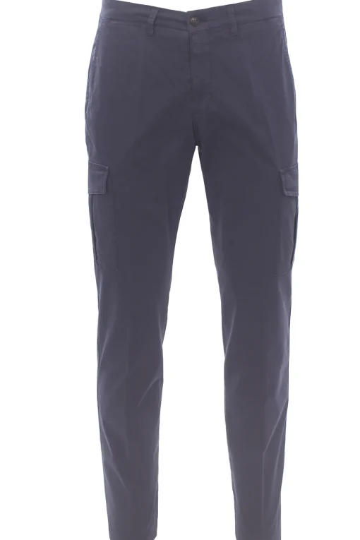 pantalone cargo in cotone stretch