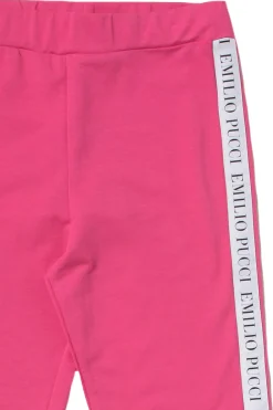 Pantalone con bande logate