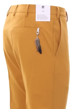 pantalone dieci in tela di lana stretch