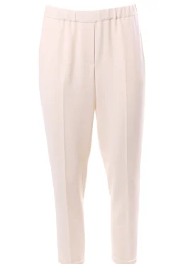 Pantalone gamba stretta con risvolto
