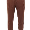 pantalone gentlemen in tessuto diagonale