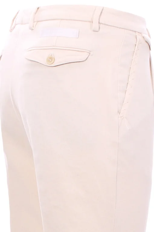 pantalone in bull di cotone stretch