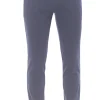 pantalone in cotone e tencel stretch