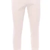 pantalone in cotone e tencel stretch