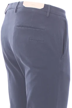pantalone in cotone e tencel stretch