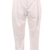 Pantalone in cotone lurex