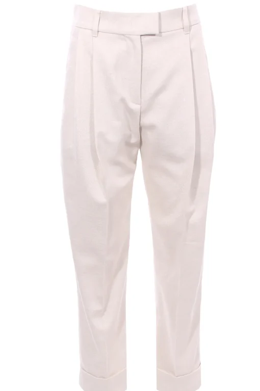 Pantalone in cotone lurex