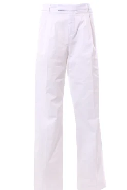 Pantalone in cotone vita alta