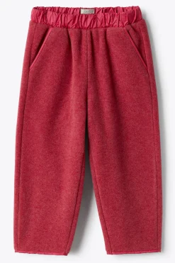 pantalone in lana cotta