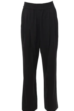 Pantalone in viscosa e lana con pinces