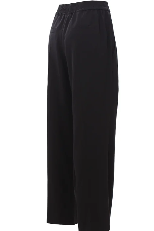 Pantalone in viscosa e lana con pinces