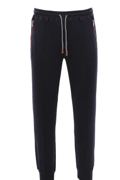 Pantalone jogger con nervatura