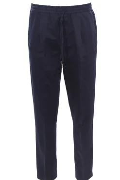 Pantalone jogging in lino e cotone