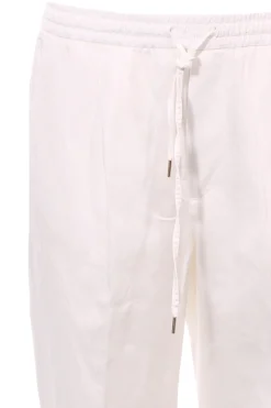 Pantalone jogging in lino e cotone