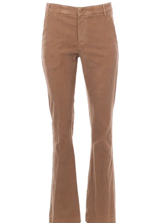 Pantalone lexi zampa in velluto millerighe