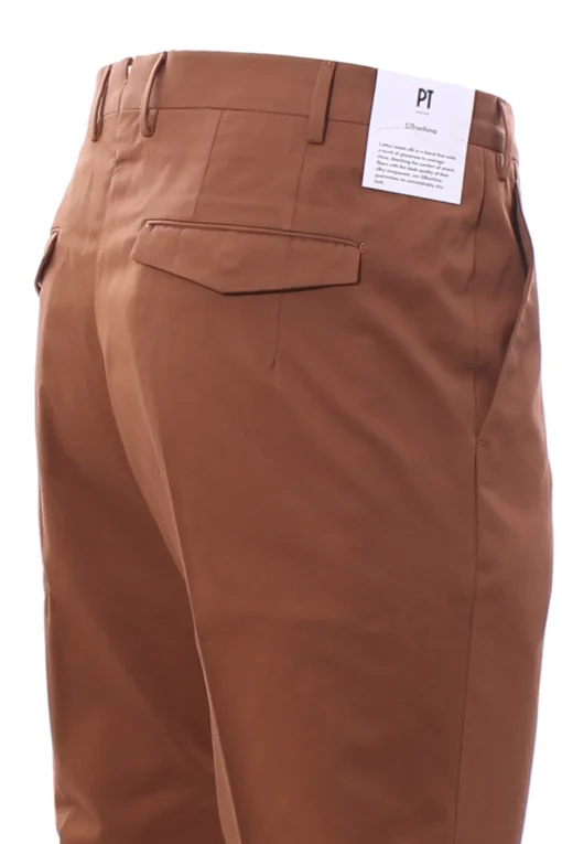 pantalone master ff in cotone e seta stretch
